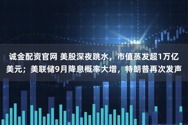 诚金配资官网 美股深夜跳水，市值蒸发超1万亿美元；美联储9月降息概率大增，特朗普再次发声