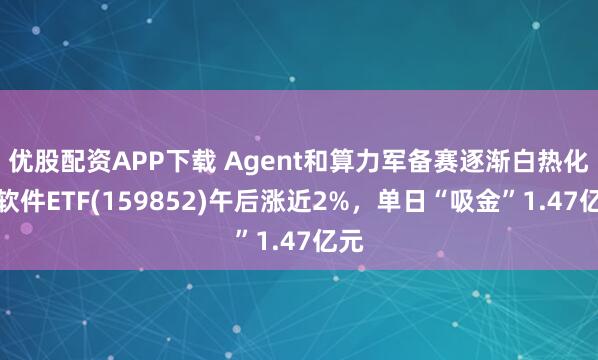 优股配资APP下载 Agent和算力军备赛逐渐白热化，软件ETF(159852)午后涨近2%，单日“吸金”1.47亿元