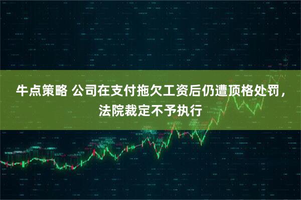 牛点策略 公司在支付拖欠工资后仍遭顶格处罚，法院裁定不予执行